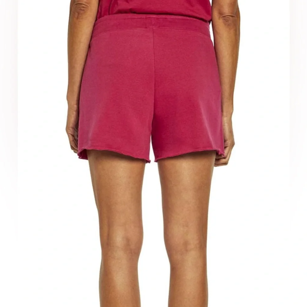 GAP 1969 Logo Shorts‎ Womens XS Red Bud Pink French Terry Sweat Shorts New